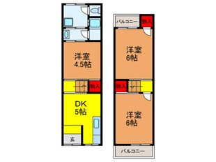 グラフ貸家の物件間取画像